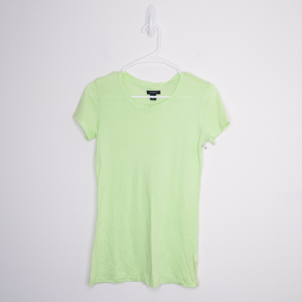 Halogen Women's T-shirt Lime Green Small Top Nordstrom - Picture 3 of 5